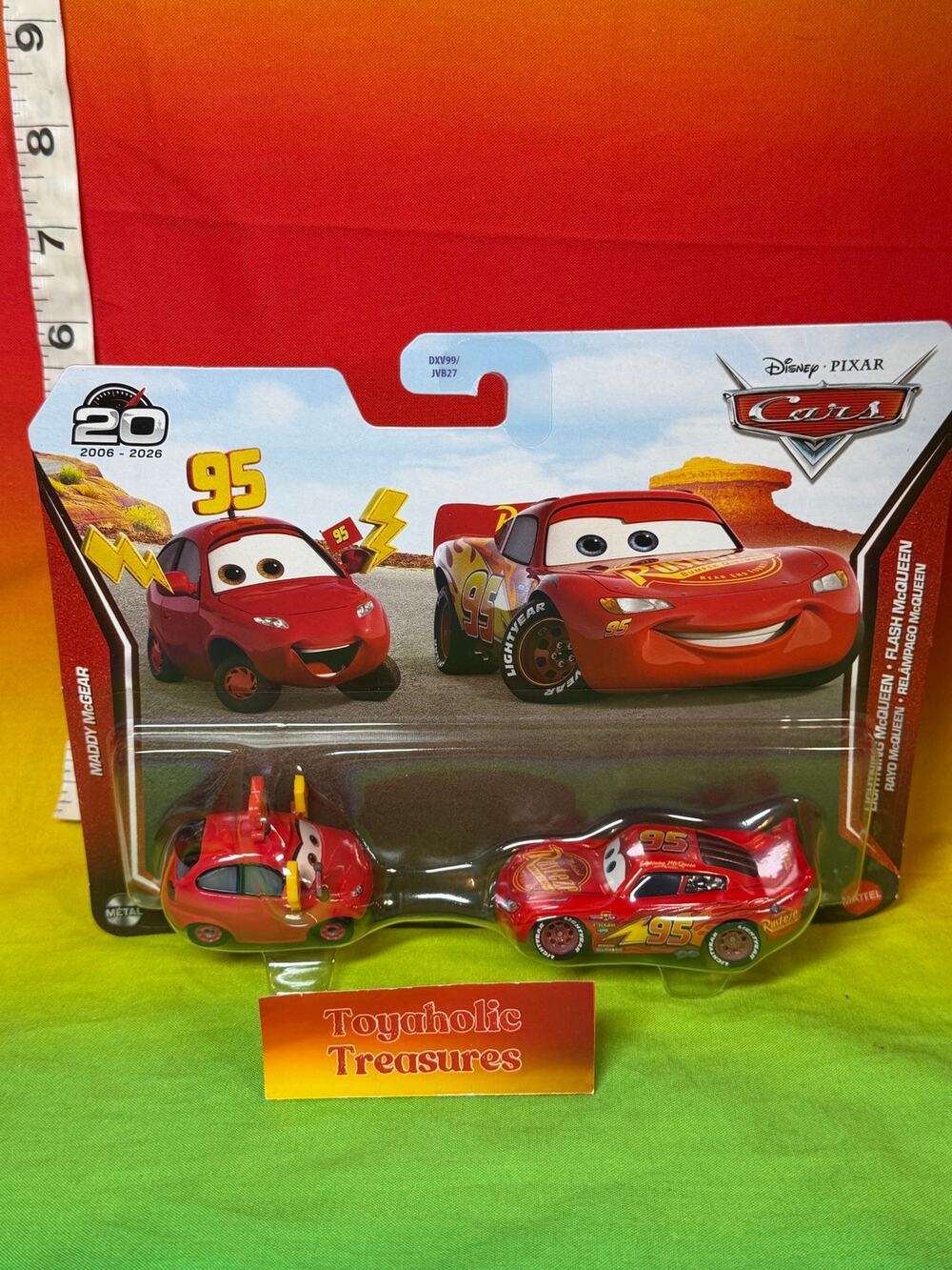 Disney Pixar Cars Maddy McGear & Lightning McQueen 20th Anniversary 2 Pack